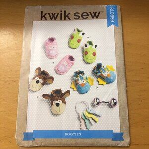 🛒 $6 - Kwik Sew Sewing Craft Pattern R10859  - Use to Make - Babies Booties